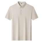 Cross-border dropshipping 2026 summer new men's premium POLO shirt, thin fully seamless nylon spandex elastic lapel - Image 5