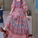 Bohemian ethnic style travel photography big swing embroidery dress women's long skirt wholesale - Image 2