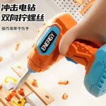 Germany imported screw toy boy repair tool box with electric drill for children educational hands-on birthday gift - Image 4