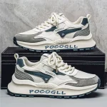 Men's Shoes 2026 Summer Breathable Odor-Resistant Versatile Mesh Sports Casual Height-Increasing Hong Kong Style Vintage Dad Trendy Shoes for Men - Image 5