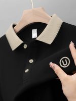 POLO Men's T-Shirt Short Sleeve Casual Light Luxury Business Summer New Lapel Embroidered Top Half-sleeved Dad Fashion - Image 4