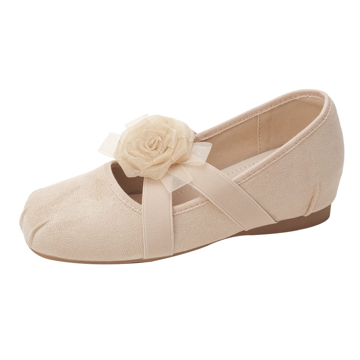 Spot ~ 5CM French fairy-style flower ballet shoes female cross-strap pig nose single shoe girl - Image 5