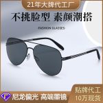 High-grade nylon polarized sunglasses, new men's driving high-end sense toad glasses, sunscreen sunglasses, UV protection