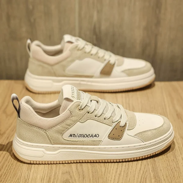 Men's shoes 2026 new summer breathable, non-slip and wear-resistant workboard shoes sports and casual height-enhanced thick-soled small white trendy shoes