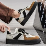 Panda German training shoes for men, new thick soles for boys in the summer of 2026, heightened Forrest Gump shoes, casual and versatile sports board shoes - Image 4