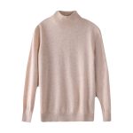 26 Autumn/Winter new seamless one-line ready-to-wear inner layer, half-turtleneck 100% pure wool sweater for women, long-sleeve knit base layer - Image 5