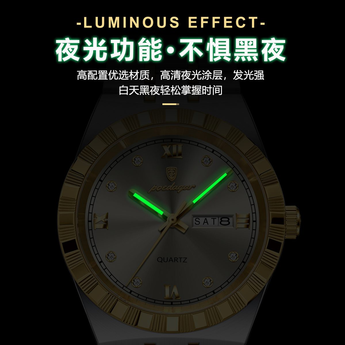 Swiss brand new men's watch double date ultra-thin quartz watch live foreign trade explosive one piece dropship - Image 4
