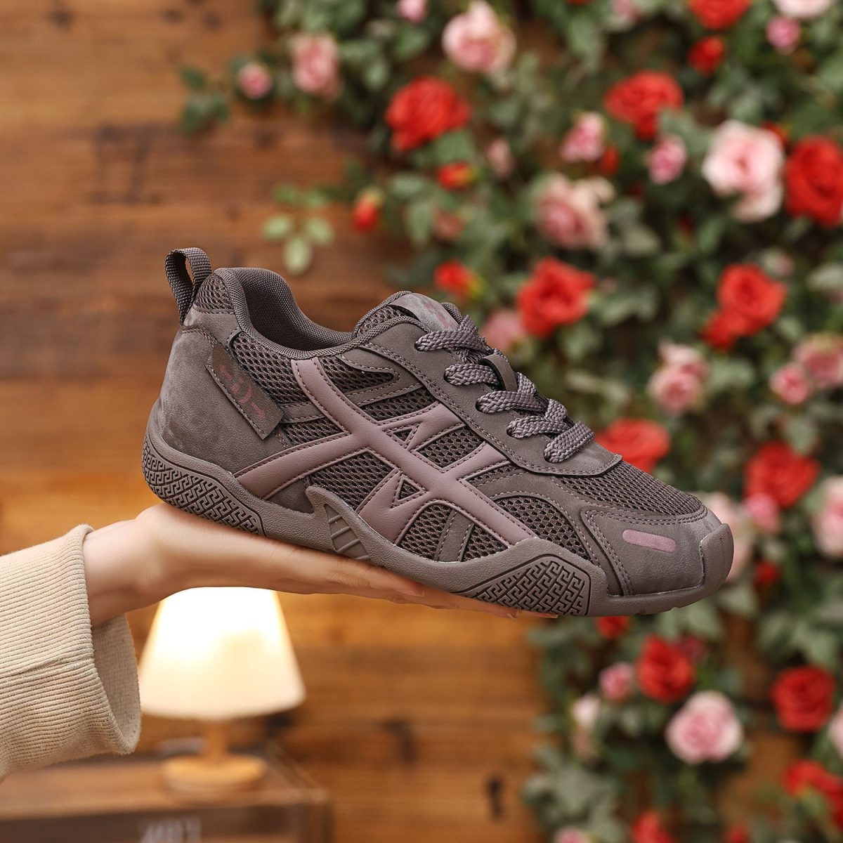 Mesh German training shoes women's 2026 spring new versatile and comfortable sports white shoes breathable soft-soled casual board shoes - Image 2
