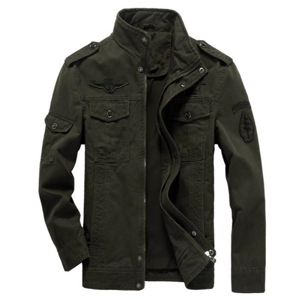 Foreign trade men's spring coats youth slim casual cargo flight jacket men's jacket top trend