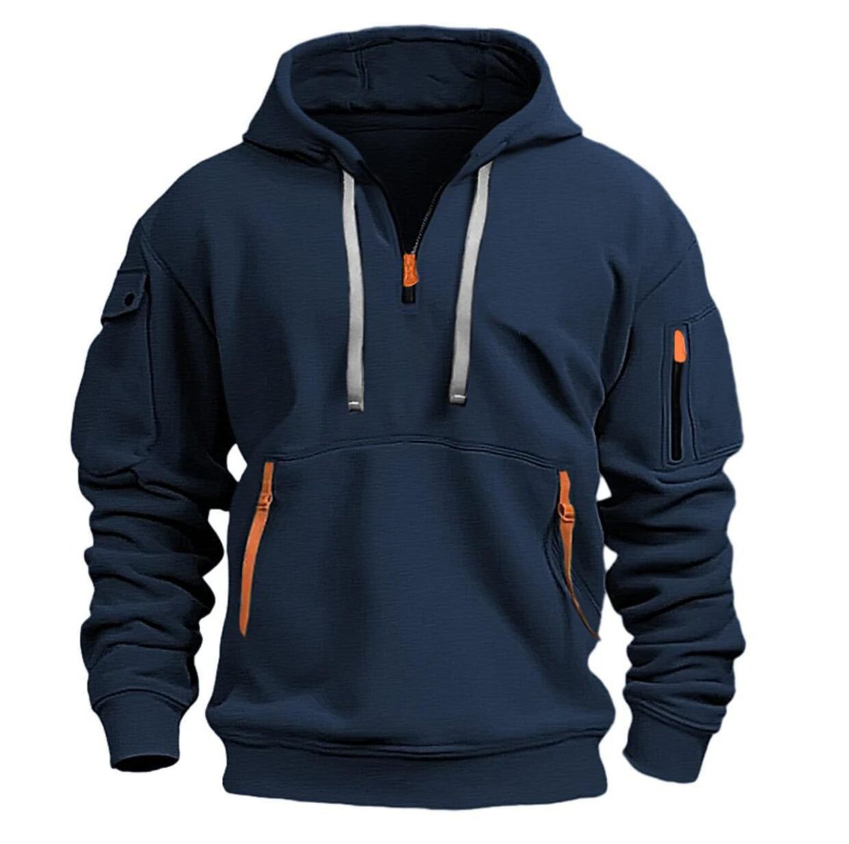 Qianshan County cross-border men's sweatshirt hoodie multi-pocket spring and autumn men's sweatshirt men's athleisure men's sweatshirt - Image 3