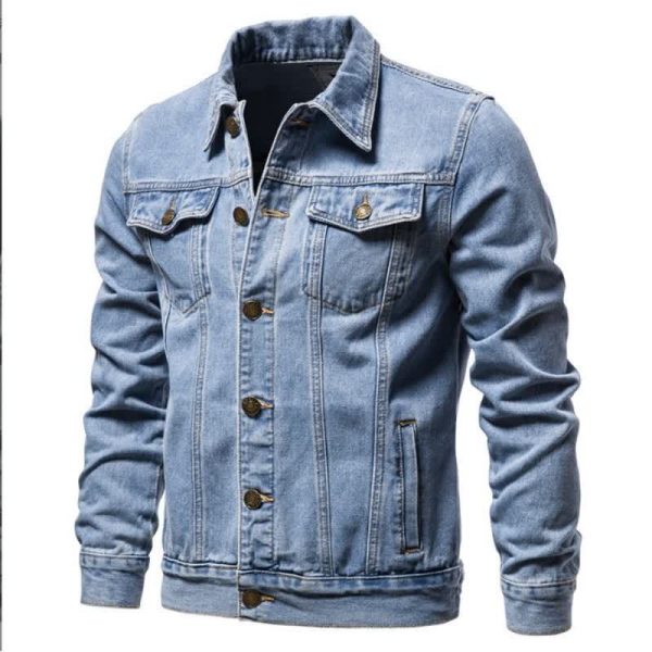 2026 New Spring/Autumn Winter Men's Denim Jacket Japanese Casual Youth Fashion Cargo Denim Jacket Men's Wear