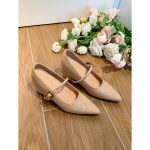 Petite women's shoes with 9cm inner height increase, early spring 2026 pointed toe straight buckle Mary Jane flats, gentle style shallow cut - Image 4