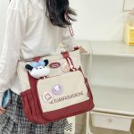 Student Class Tote Bag for Women, Simple 2025 New Autumn Large Capacity Crossbody Bag, Hand-Carried Tutoring Bag, Single Shoulder Bag