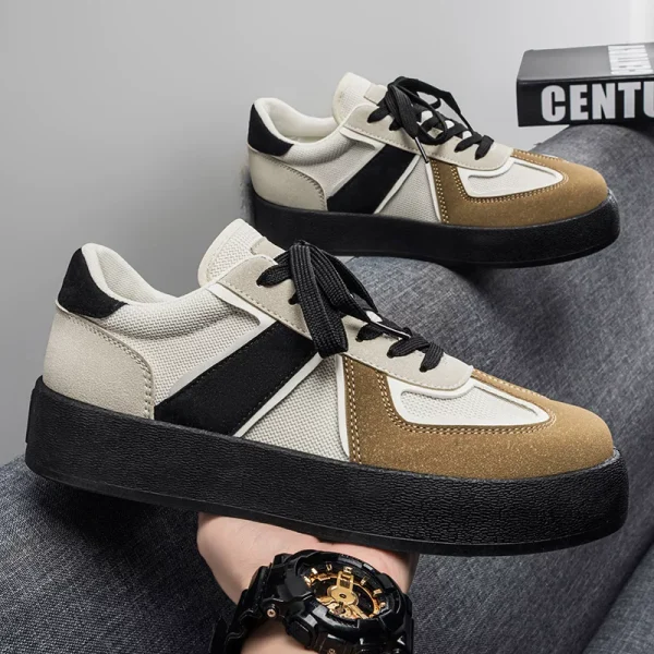Panda German training shoes for men, new thick soles for boys in the summer of 2026, heightened Forrest Gump shoes, casual and versatile sports board shoes