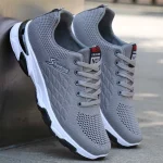Autumn men's shoes light running sports anti-slip and wear-resistant shoes men's work shoes breathable casual shoes soft sole shoes - Image 2
