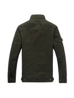Foreign trade men's spring coats youth slim casual cargo flight jacket men's jacket top trend - Image 2