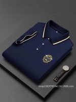 New summer men's short-sleeve T-shirt, middle-aged and young men's polo shirt, lapel stud loose top, export business, cross-border business - Image 2