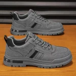 Labor protection board shoes, shoes, men's shoes, spring and autumn construction site casual shoes, work anti-slip workwear, 2025 new wear-resistant black - Image 3