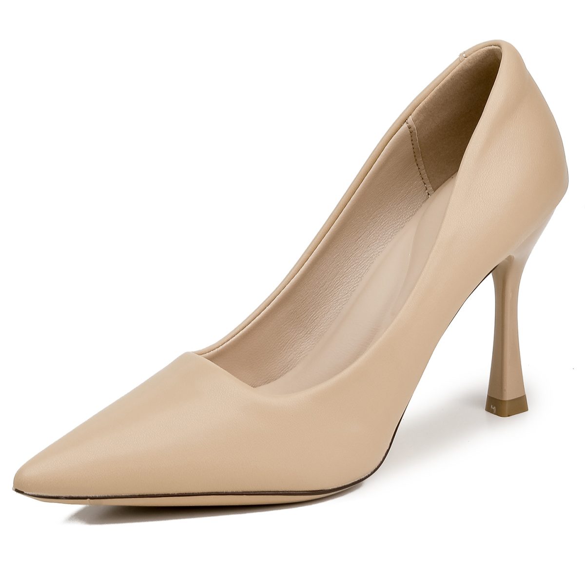 Stepping on feeling single shoes French nude high heels women's stiletto temperament goddess Fan Qiudon's new soft-soled single shoes high heels - Image 5