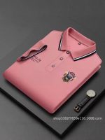 New summer men's short-sleeve T-shirt, middle-aged and young men's polo shirt, lapel stud loose top, export business, cross-border business - Image 4