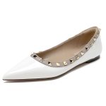In Stock~ V Family Willow Spike Singles for Women, 2026 New Fashionable Shallow Soft Sole Versatile Patent Leather Pointed Toe Flats for Women - Image 5