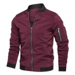 Amazon AliExpress Foreign Trade Spring Jacket Men's Men's Jacket Fashion Stand Collar Youth Men's Jacket One Piece Dropshipping - Image 3