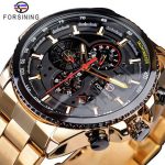 Hot sale forsining waterproof multifunctional mechanical watch men's fashion automatic mechanical watch large dial - Image 3