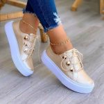 Large size casual shoes women Europe and America new round toe thick bottom casual viscose shoes foreign trade single shoes wish Amazon - Image 2