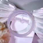 Slight blemishes, high translucent white moonlight, cat's eye, glass, Internet celebrity bracelet, women's light luxury, sweet and versatile jade bracelet, national style hand jewelry - Image 2