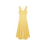 Seaside vacation yellow spaghetti strap dress, new French waist-cinching slimming wide-slung dress, summer long dress for women - Image 5