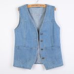 Denim vest women's spring and autumn 2024 new autumn korean version retro plus size ladies with autumn and winter horse clip jacket