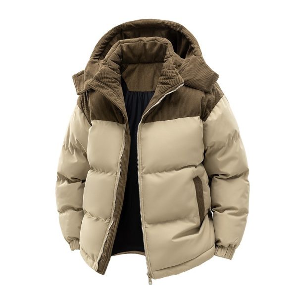 Cross-border cotton clothes male velvet 2025 winter new thickened warm and cold-proof cotton jacket jacket jacket tide can be opened