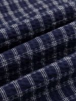 Xishi Supply 2026 Spring/Summer Bubble Cotton Plaid Pants with Slight Wrinkle Textured Loose Sickle Pants Casual Pants for Women - Image 3