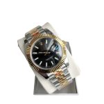 41MM Datebook Imitation Mechanical Running Seconds Movement Automatic Solid Steel Band Men's Watch Waterproof Luminous Watch Wholesale - Image 5