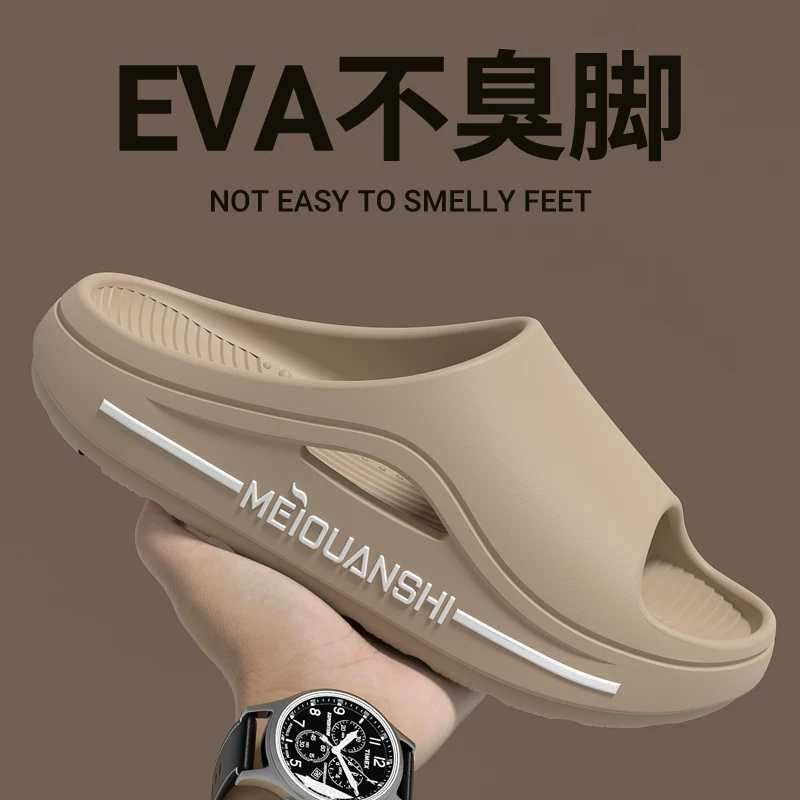 O1CN01takK6N2AAFk56vdga_4611686018427381426-0-item_pic.webp Anti-odor slippers men's summer 2026 new summer wear platform indoor home non-slip EVA sandals for men - Image 1