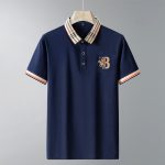 Binjie carefully selects summer high-quality cotton T-shirts, men's polo shirts, male versions, solid color embroidered lapel tops - Image 2