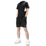 Men's Running Sports Set, All-Season Quick-Dry Fitness Wear, New Loose Cycling Badminton Suit, Training Tights - Image 5