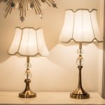 American table lamp bedroom table lamp bedside lamp dimmable simple modern Nordic warm bedside lamp crystal home