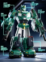 Versatile magnetic robot puzzle engineering military car development intelligence brain transformation children's puzzle 6 toy boy 3 - Image 5