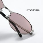 Ultra-light titanium European and American oval millennial polarized sunglasses for women, old money style sun protection, compatible with myopia sunglasses 30917 - Image 3