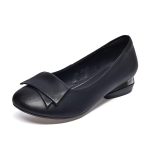 Round toe pumps, flat heels, soft heels, women's spring and autumn shoes, soft soles, mom shoes, women's flat shoes, fashion single shoes, casual shoes - Image 5