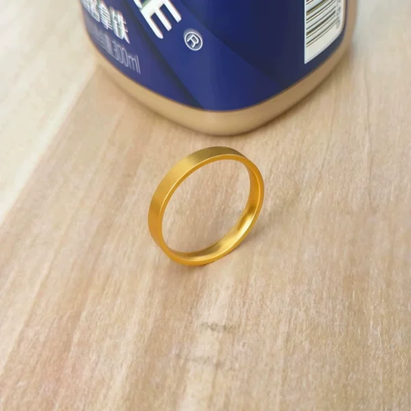 Gold ring, titanium steel, pigment ring ring, prosperity partial wealth ring, imitation gold ring, couple ring, index finger ring