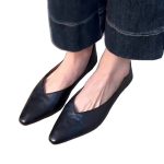 Sheepskin version ~ commuter flats, women's versatile, simple retro single shoes, one foot slipper, pointed toe shallow, wear professional shoes - Image 5