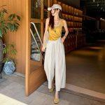 [Tencel + Cotton] Misha Tong Lazy Style Petite Eight-Nine Quarter Wide-Leg Pants Thin Cotton Casual Pants - 7787F - Image 4