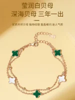 Sterling silver four-leaf clover bracelet girls' light luxury niche exquisite 2026 new birthday Valentine's Day gift - Image 4