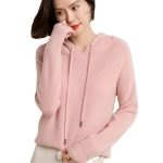 Hooded Cardigan Sweater Women's 100 Wool Fall/Winter New Hooded Cashmere Sweater Knitted Base Hoodie Thick - Image 5