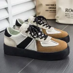 Panda German training shoes for men, new thick soles for boys in the summer of 2026, heightened Forrest Gump shoes, casual and versatile sports board shoes - Image 3